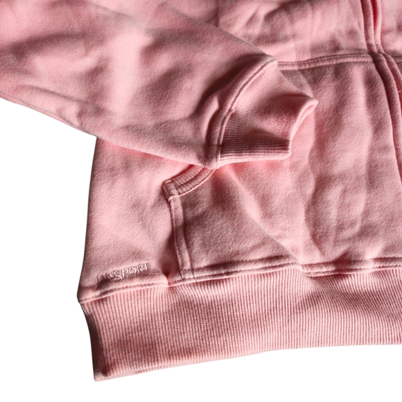 New Jansport Collegiate Zip Hoodie Pink Newport PC Vintage Dead stock Women Med - Picture 3 of 9